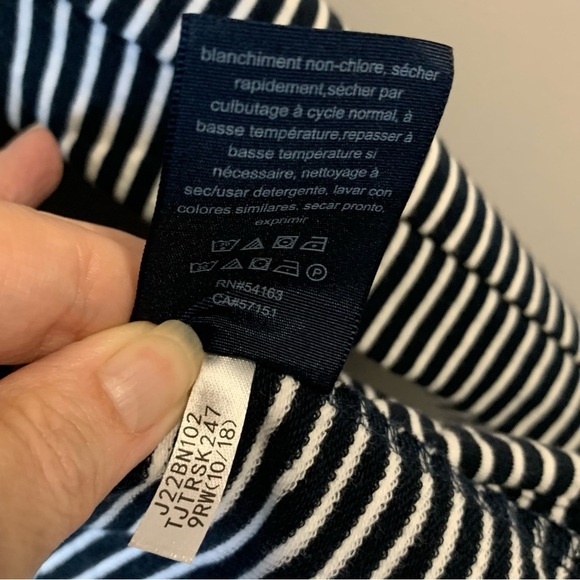 Tommy Hilfiger navy/white stripe nautical military band cotton jacket. Size L‎ - Picture 12 of 12